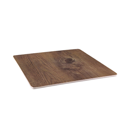 Melamine Square Faux Wood - Walnut