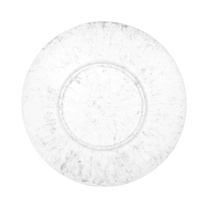 Melamine Round Plate - Gray Marble