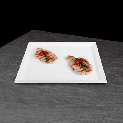 Melamine Rectangular Serving Platter - White