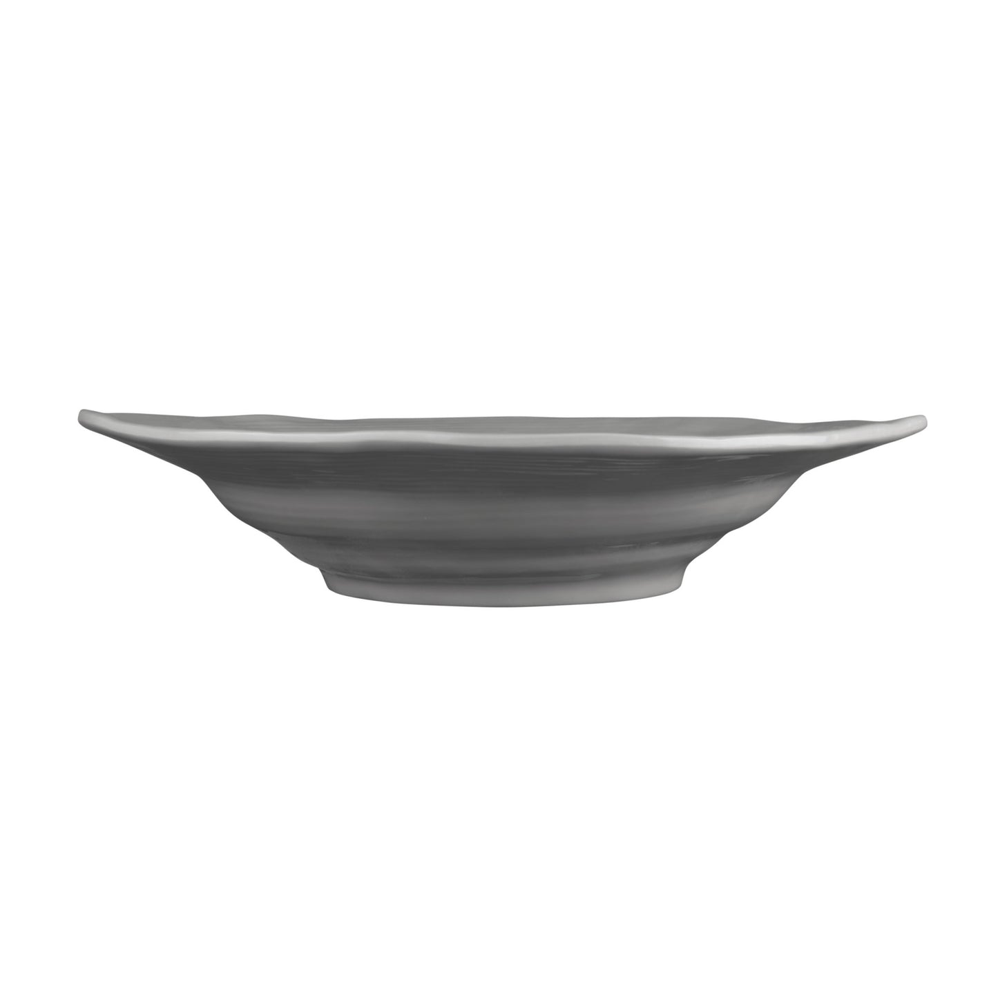 Melamine Irregular Round Serving Bowl - Gray