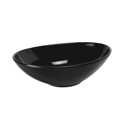 Melamine Oblong Large Bowl - Black