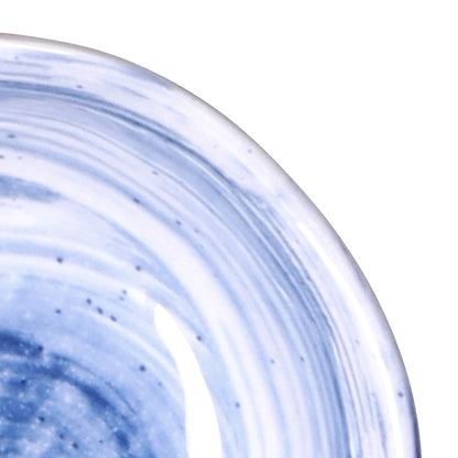 Melamine Round Bowl - Navy Design