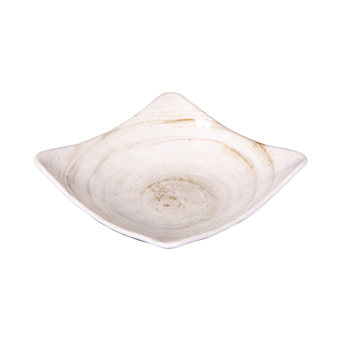 Melamine Square Bowl - Taupe Design