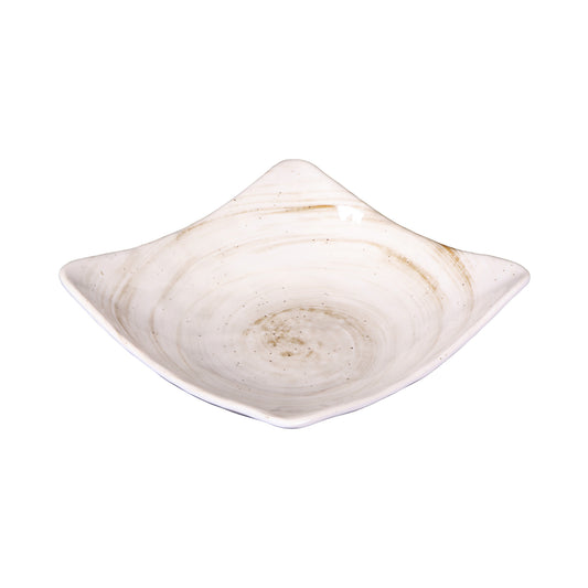 Melamine Square Bowl - Taupe Design
