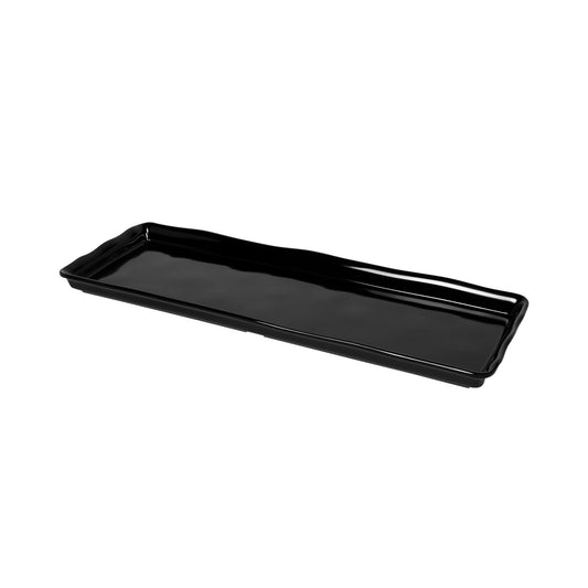 Melamine Rectangular Organic Tray - Black