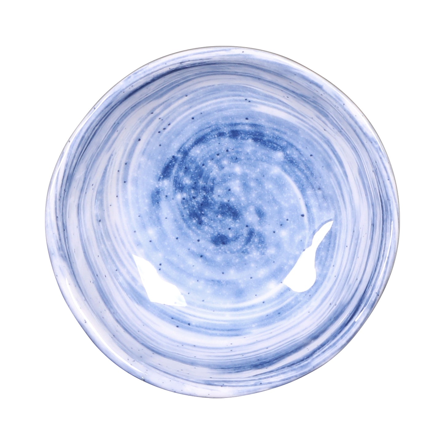 Melamine Round Bowl - Navy Design