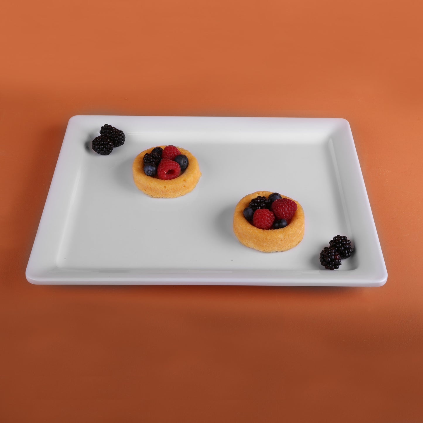 Melamine Rectangular Serving Platter - White