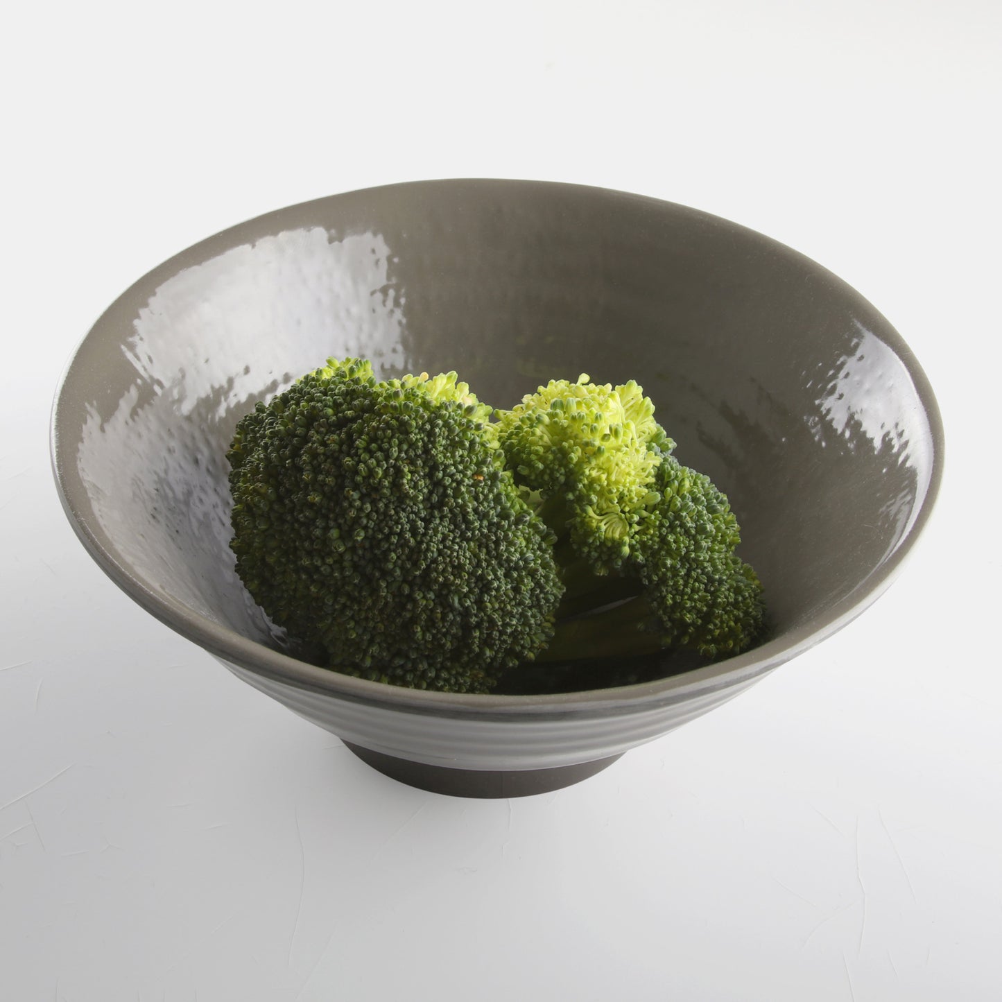 Melamine Bowl - Aubergine Matte Finish Outside/Mushroom Gloss Finish Inside