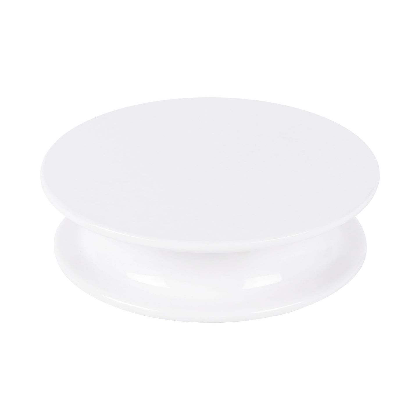 Melamine Round Flat Plate (Fits M5P Pedestal) - White
