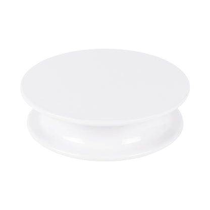 Melamine Round Flat Plate (Fits M5P Pedestal) - White
