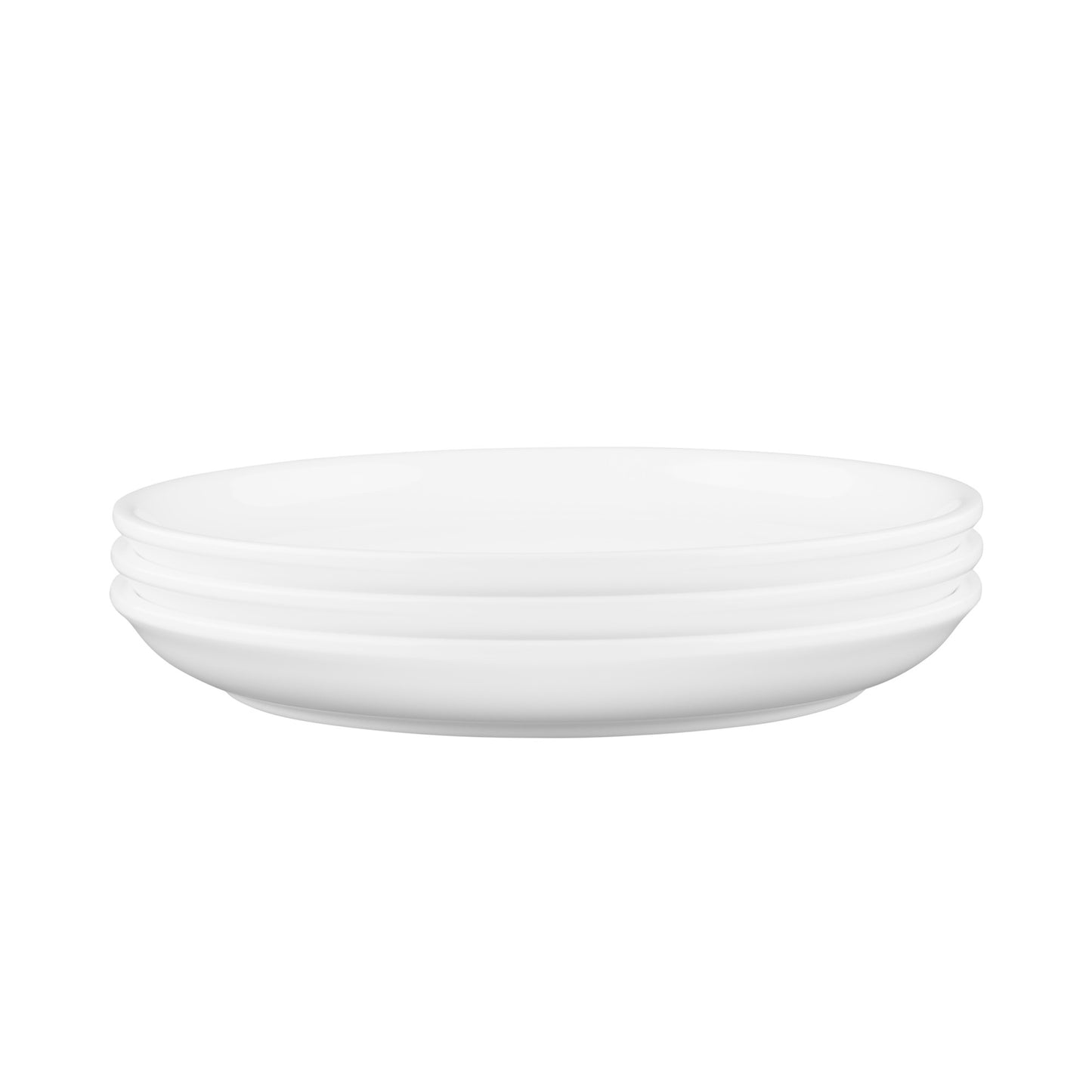 Melamine Round Coupe Plate - White