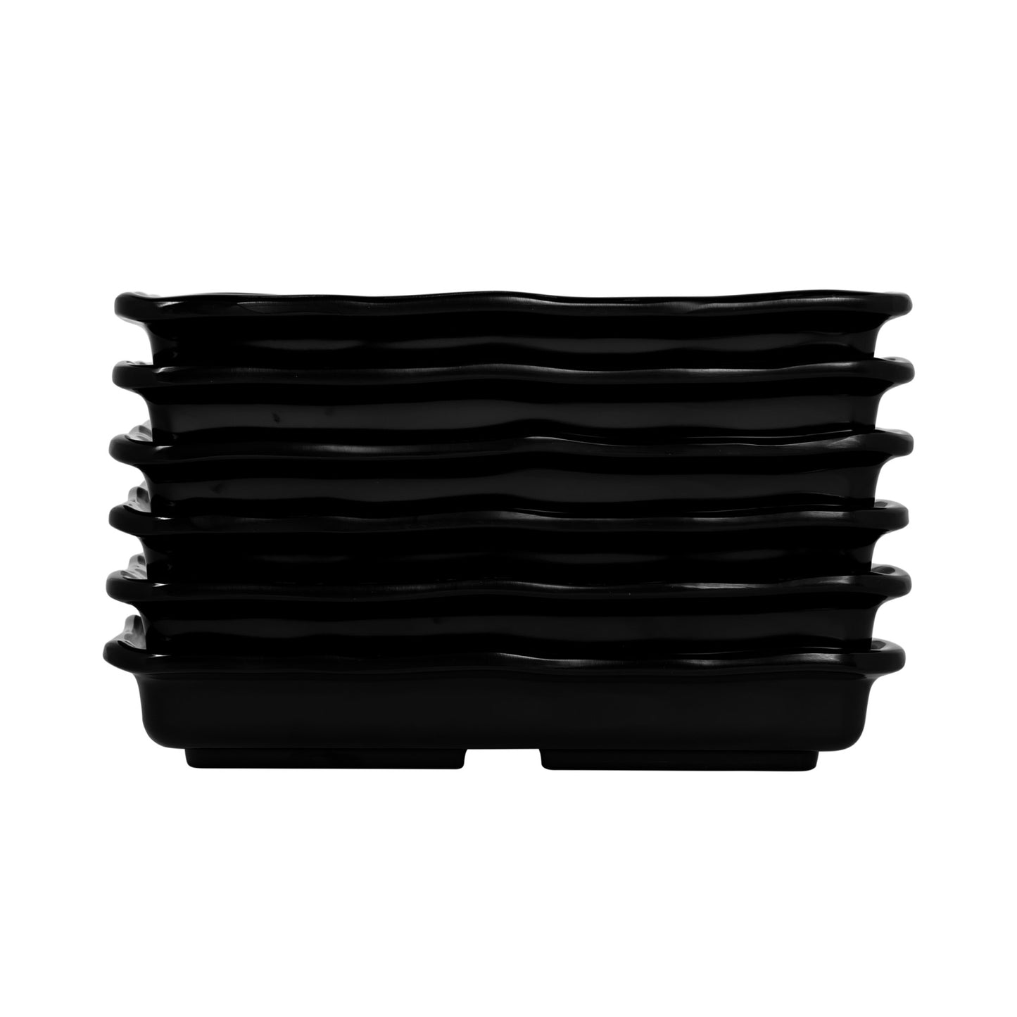 Melamine Square Organic Tray - Black