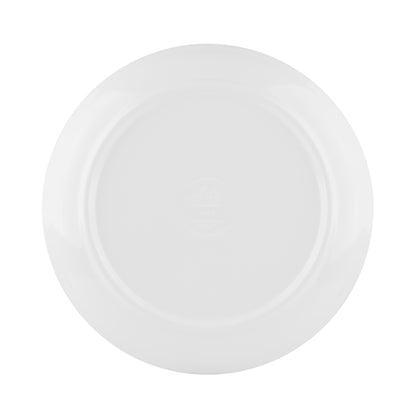 Melamine Round Coupe Plate - White