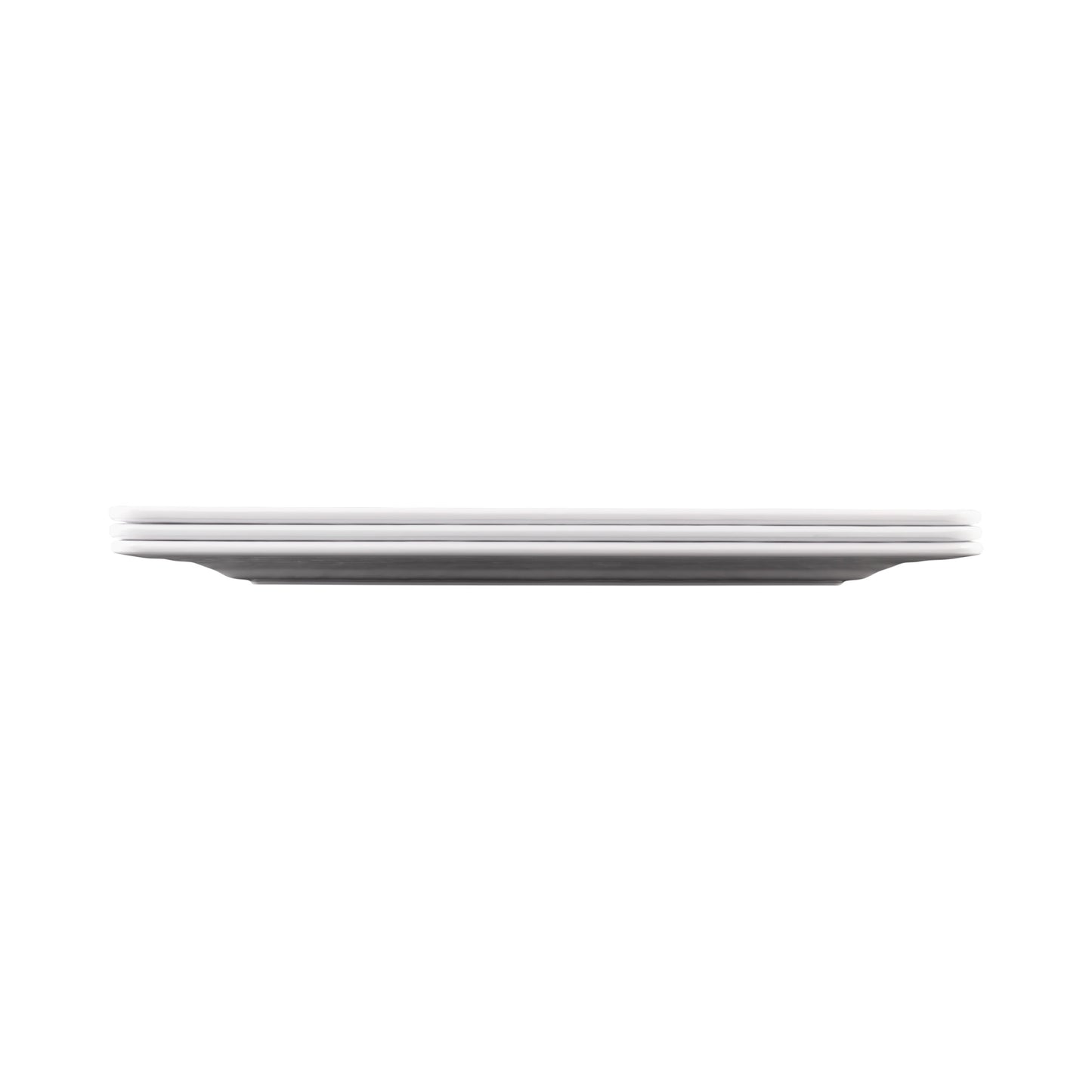 Melamine Rectangular Pebble Tray - White