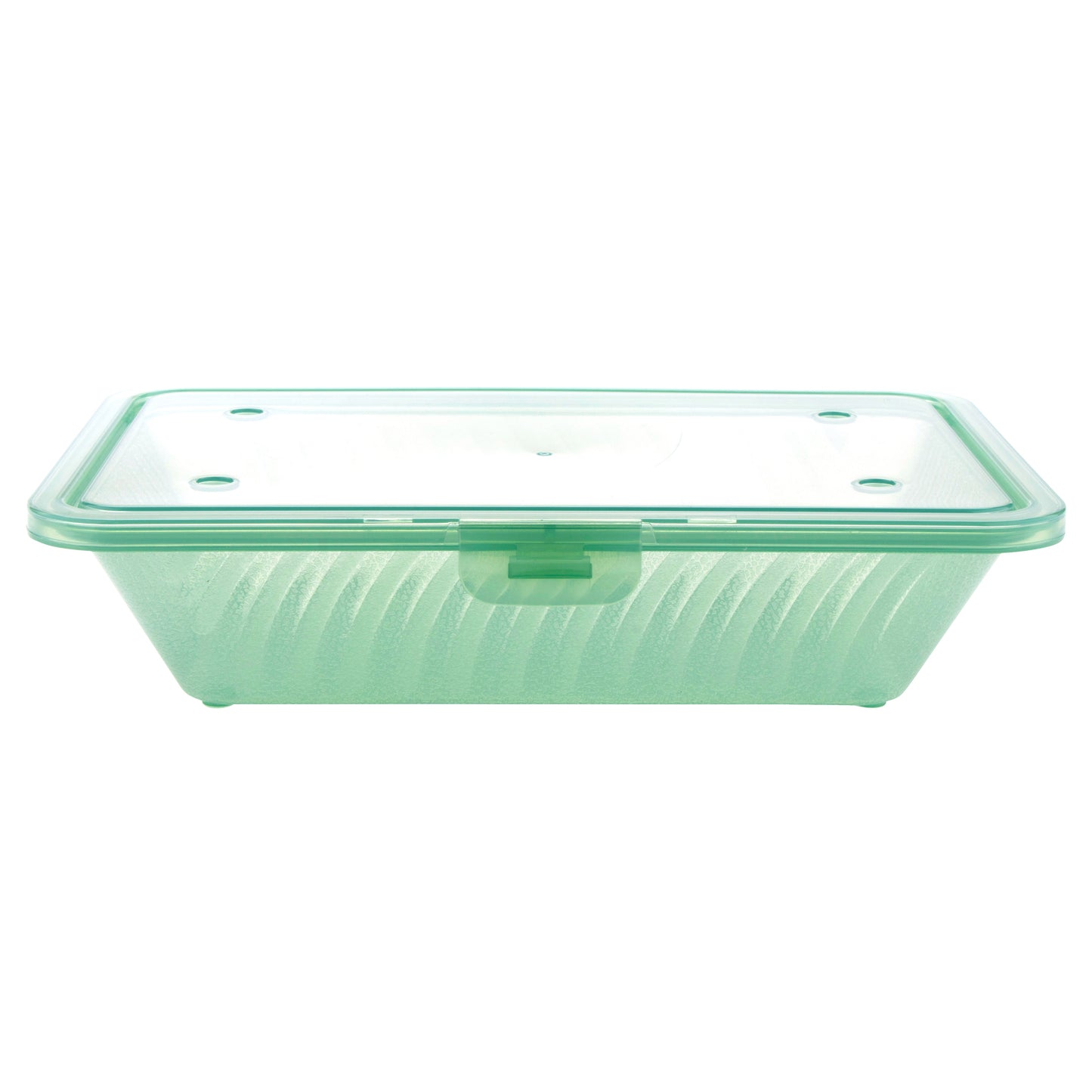 Half Size Polypropylene, Jade, Flat Top Food Reusable Container, 9" L x 6.5" W x 2" H, G.E.T. Eco-Takeout's (12 Pack)