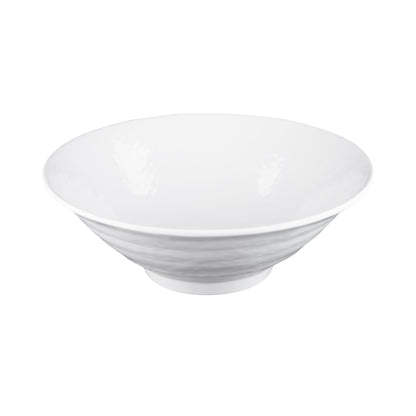 Melamine Bowl - White Matte Finish Outside/White Gloss Finish Inside