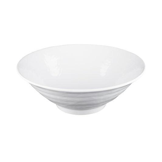 Melamine Bowl - White Matte Finish Outside/White Gloss Finish Inside