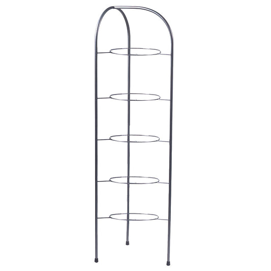 16" x15.5 Gray Round 5-Tier Butler Stand, 60" tall (fits IR
