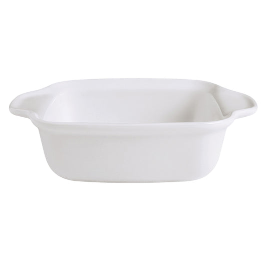 21.2 oz. Bright White Porcelain Lasagna Dish, 7 4/5" x 5 3/4", Corona Actualite (12 Pack)