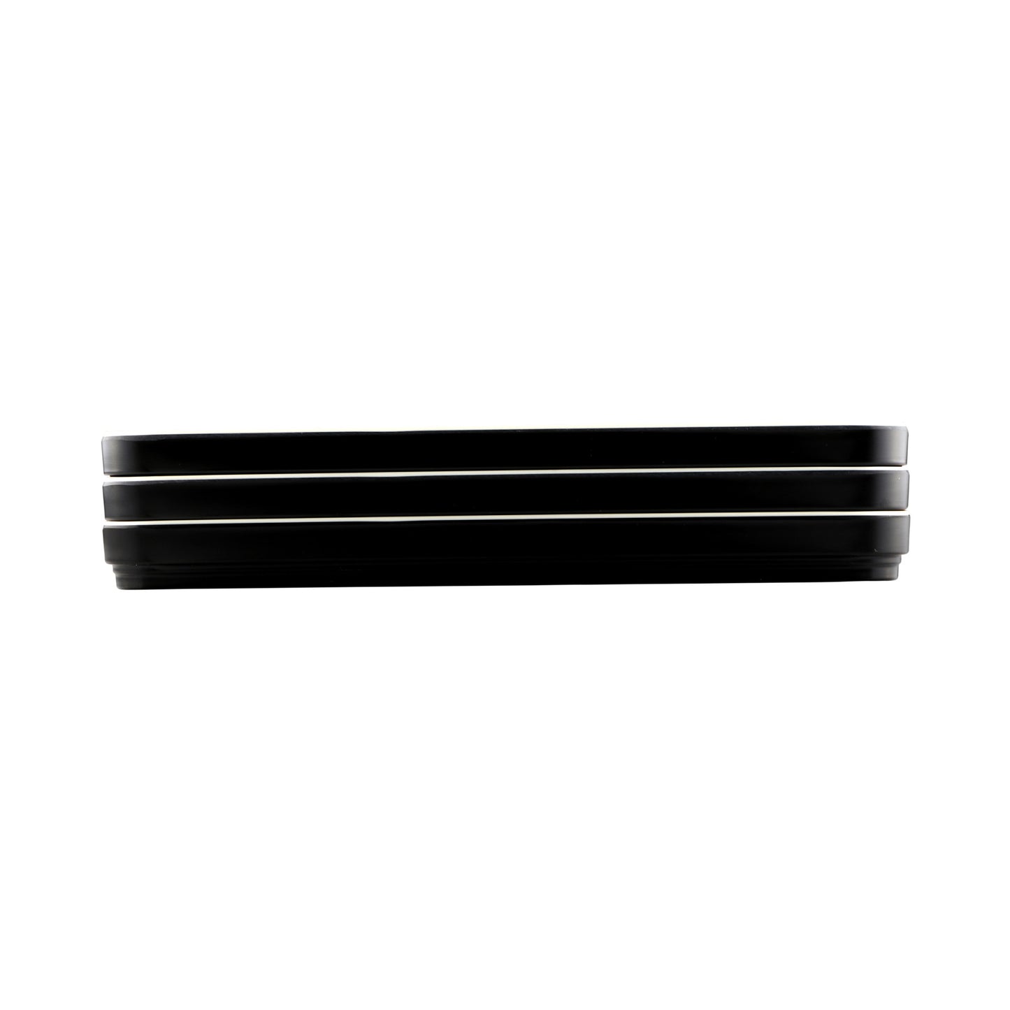 Melamine Two Tone Bento Box Lid - Ebony Outside, Sand Inside