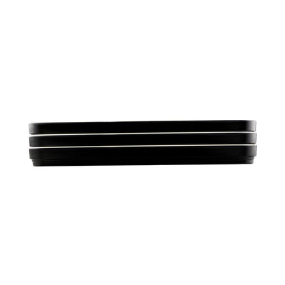 Melamine Two Tone Bento Box Lid - Ebony Outside, Sand Inside