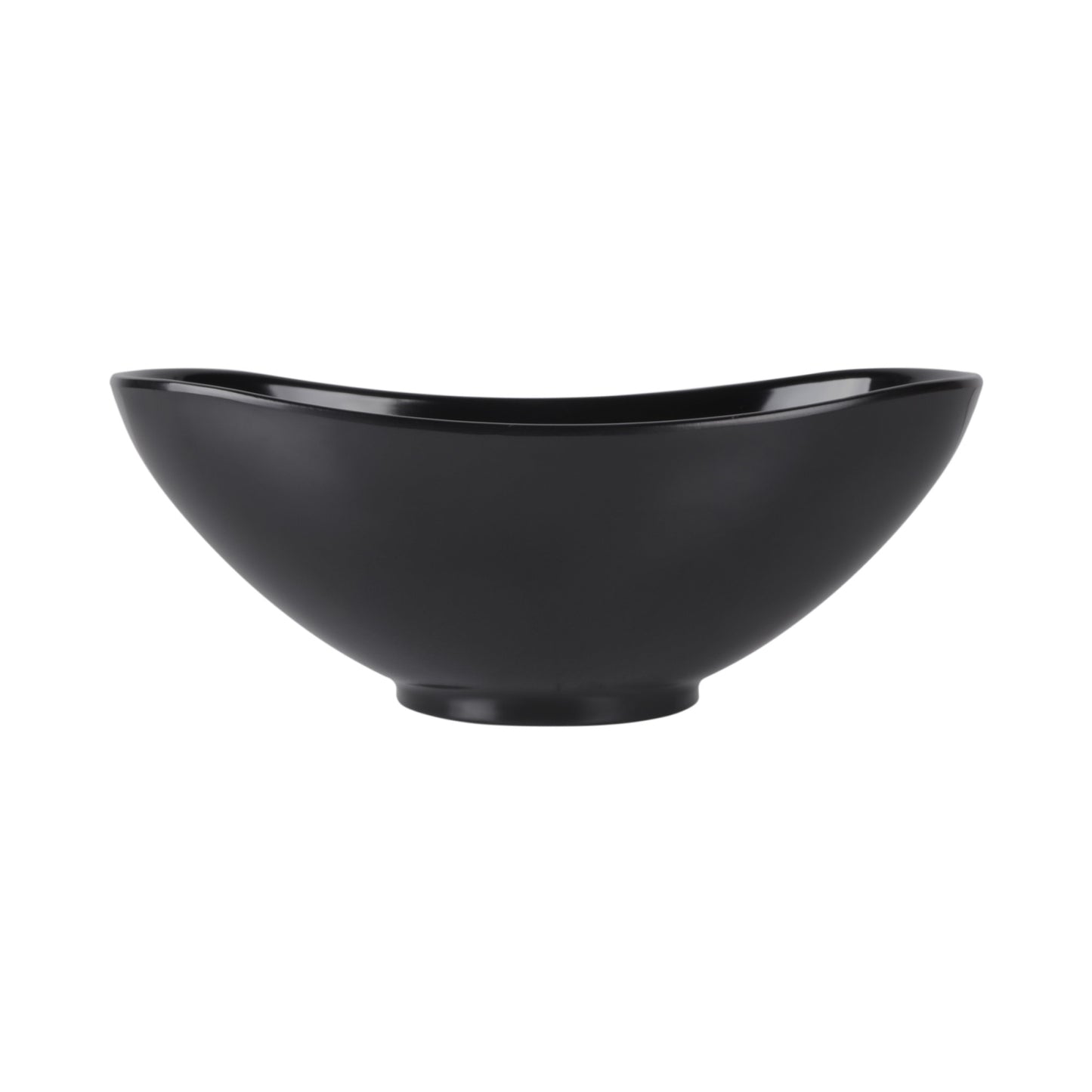 Melamine Oval Bowl - Black