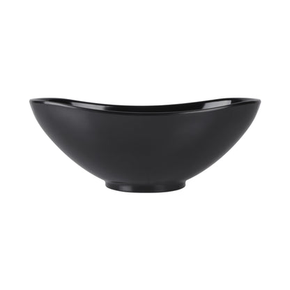 Melamine Oval Bowl - Black