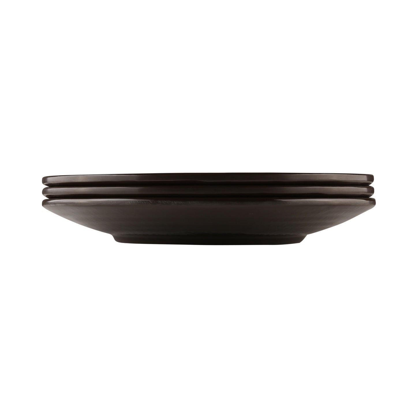 Melamine Round Pebble Plate - Aubergine