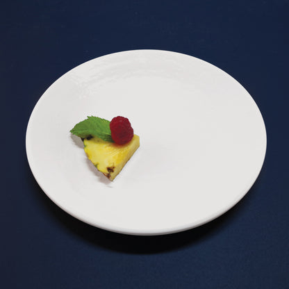 Melamine Round Pebble Plate - White
