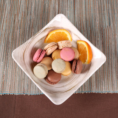 Melamine Square Bowl - Taupe Design