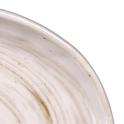 Melamine Deep Oval Plate - Taupe Design