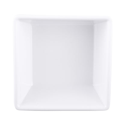 Melamine Square Ramekin - White