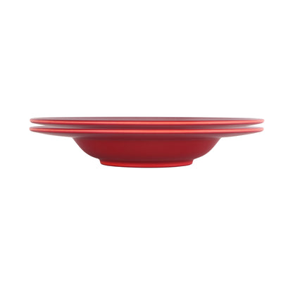 Melamine Round Past/Soup Bowl - Red Glaze