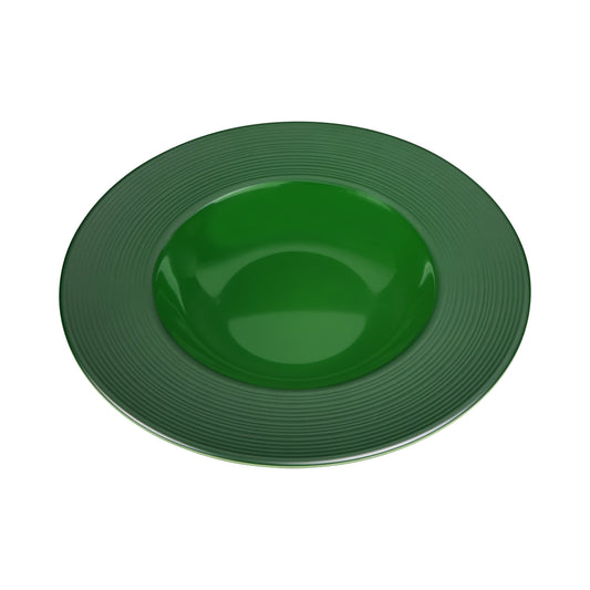 Melamine Round Past/Soup Bowl - Green Glaze