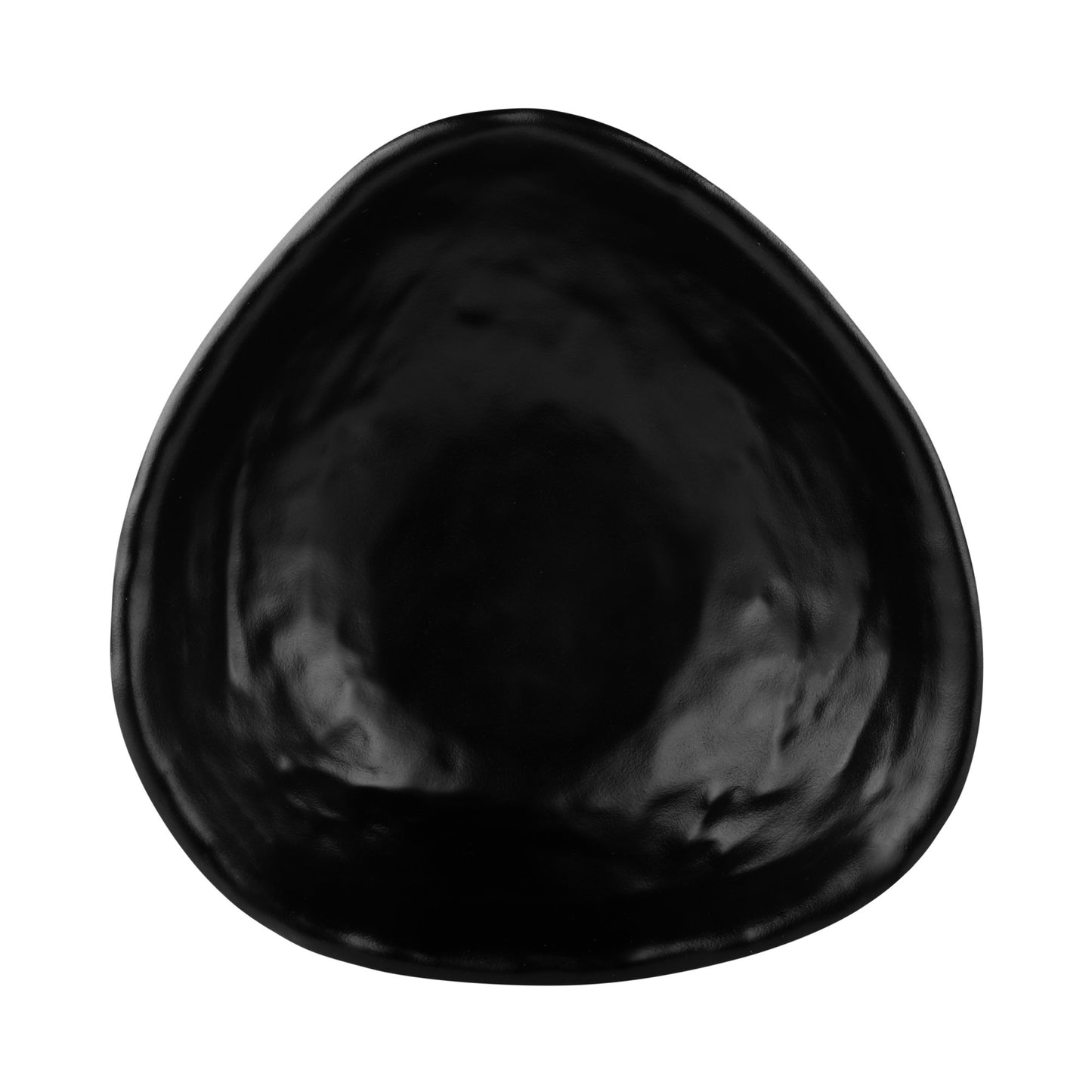Melamine Irregular Edge Round Bowl - Black