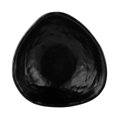 Melamine Irregular Edge Round Bowl - Black