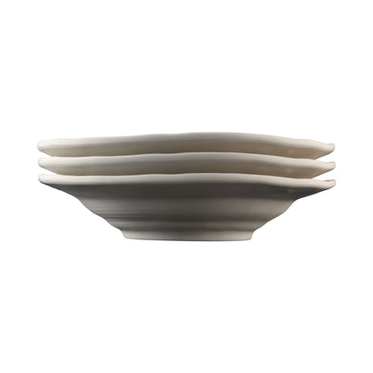 Melamine Irregular Round Bowl - Off White Design