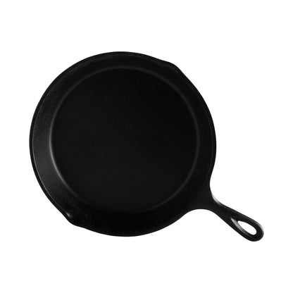 Melamine Faux Cast Iron Fry Pan - Black