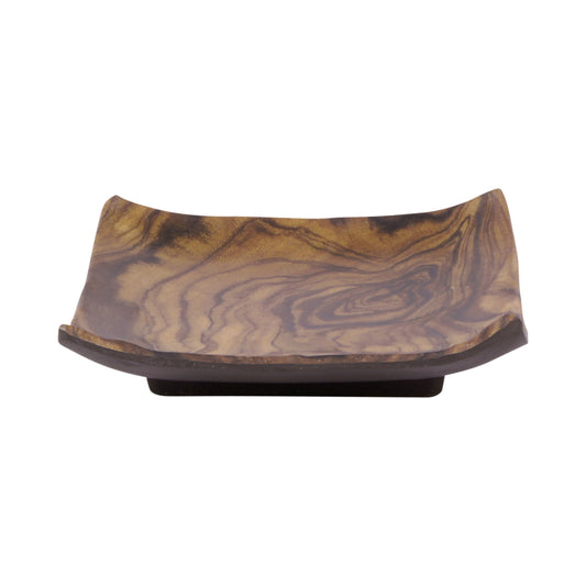 Melamine Square Plate - Sequoia