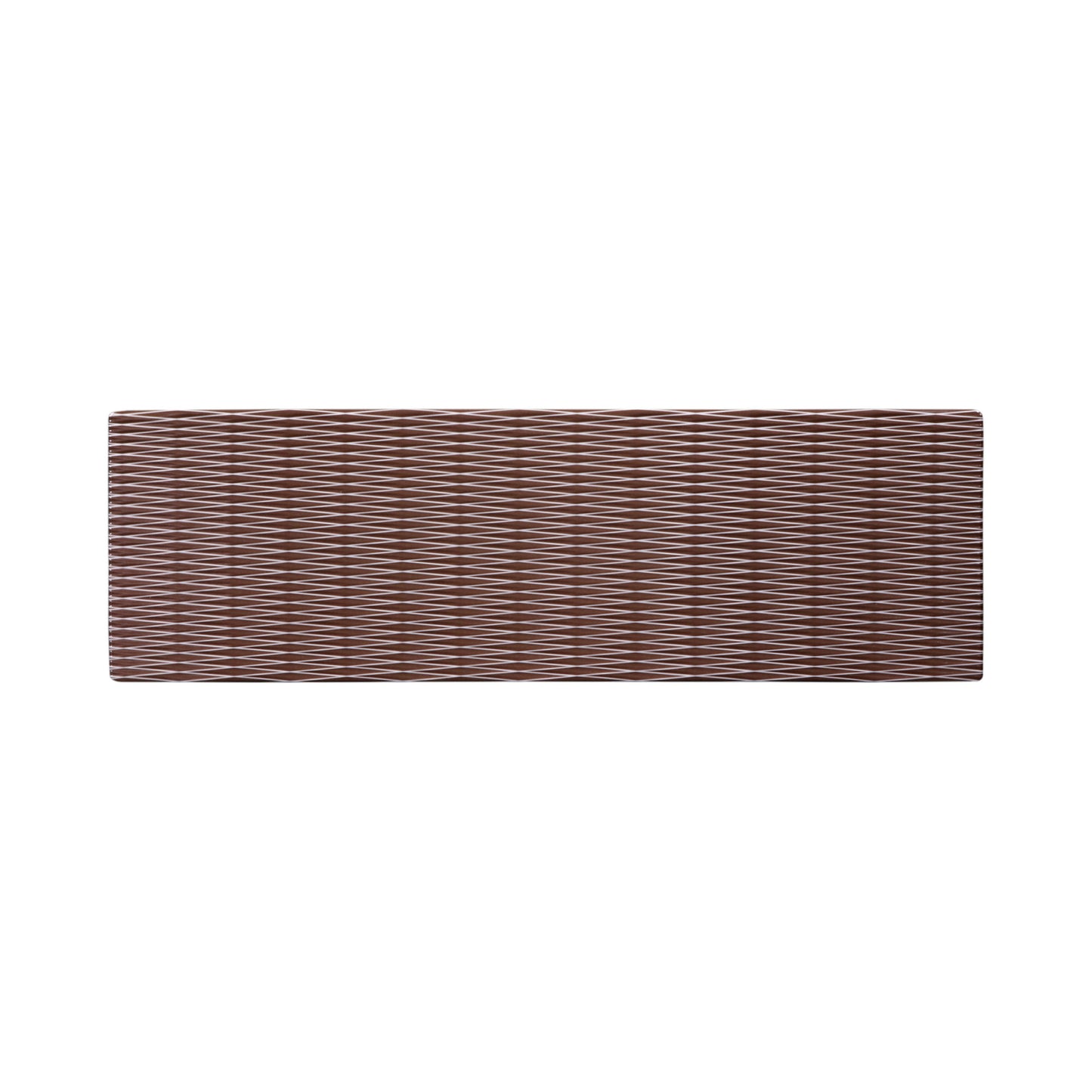 Melamine Rectangular Plate - White w/ Chocolate Decal