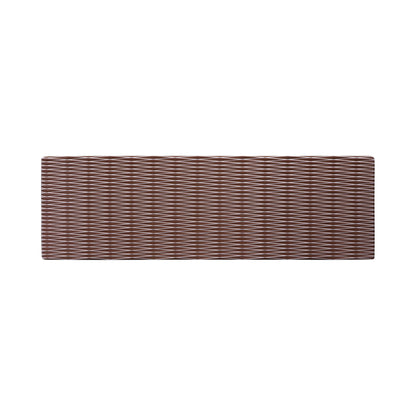 Melamine Rectangular Plate - White w/ Chocolate Decal