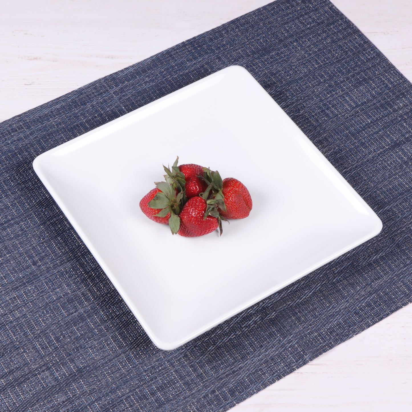 Melamine Square Plate - White