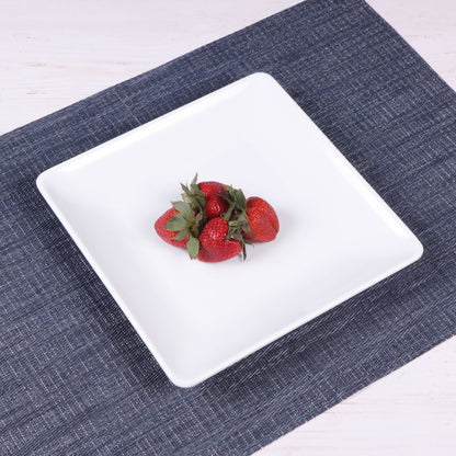 Melamine Square Plate - White
