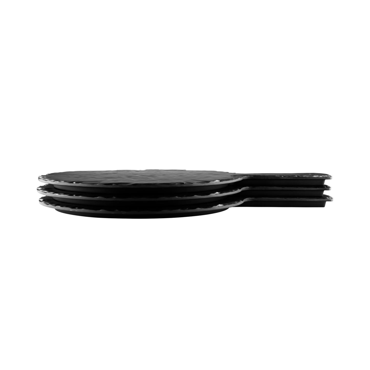 Melamine Round Serving Board - Black