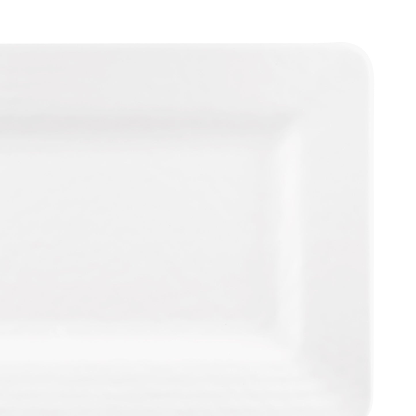 Melamine Rectangular Pebble Tray - White
