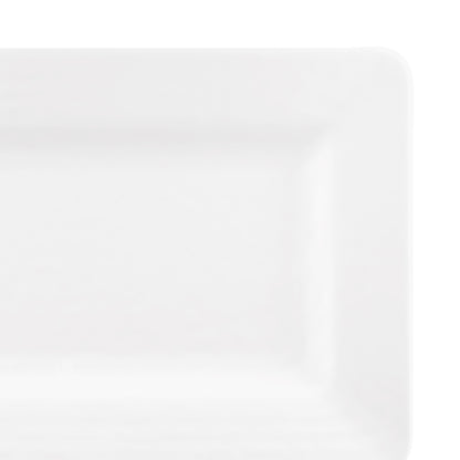 Melamine Rectangular Pebble Tray - White