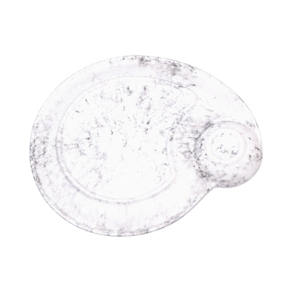 Melamine Round Chip & Dip Plate - Black Marble