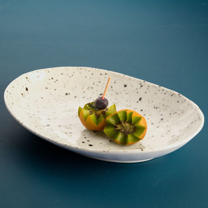 Melamine Oval Plate - Chocolate Chip