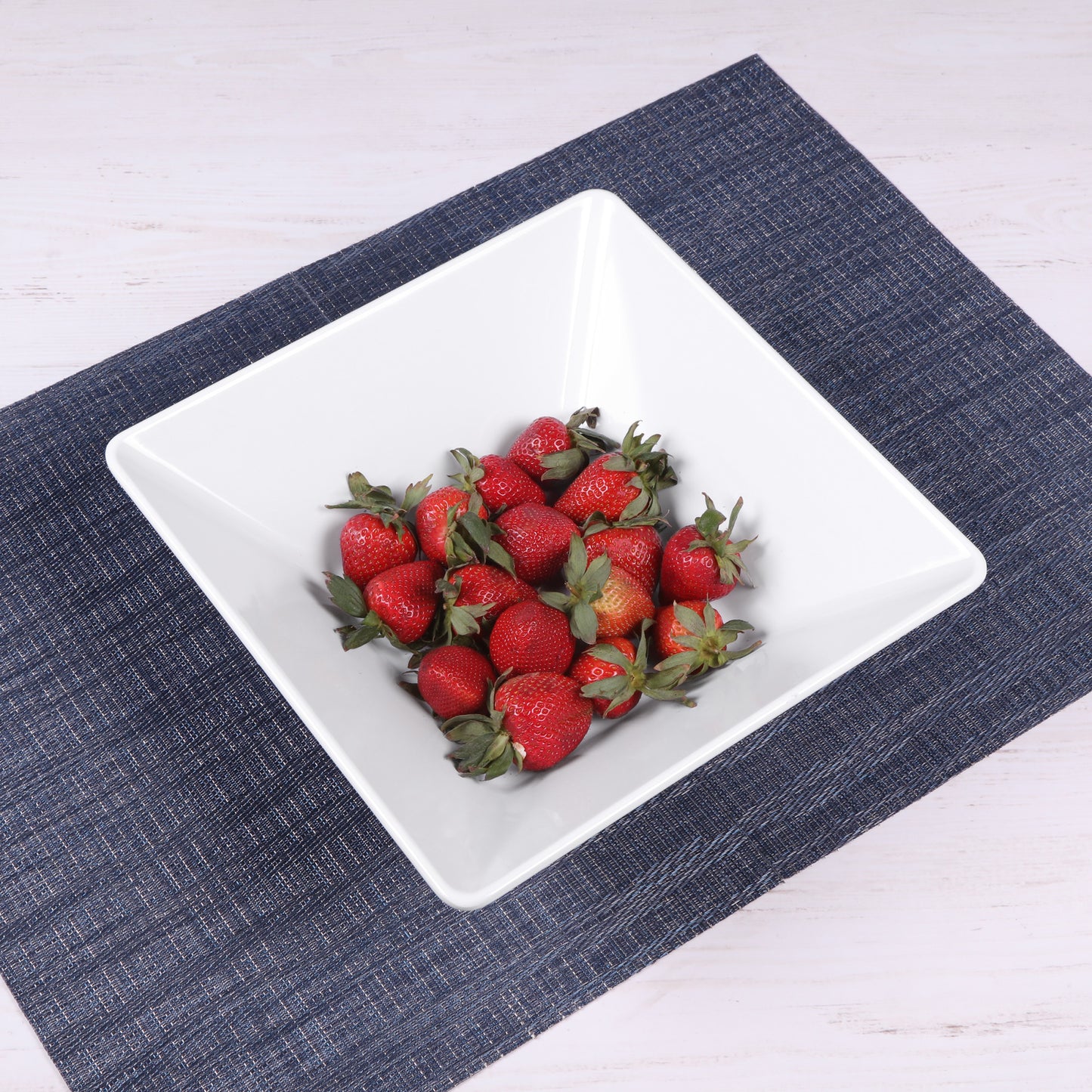 Melamine Square Bowl - White