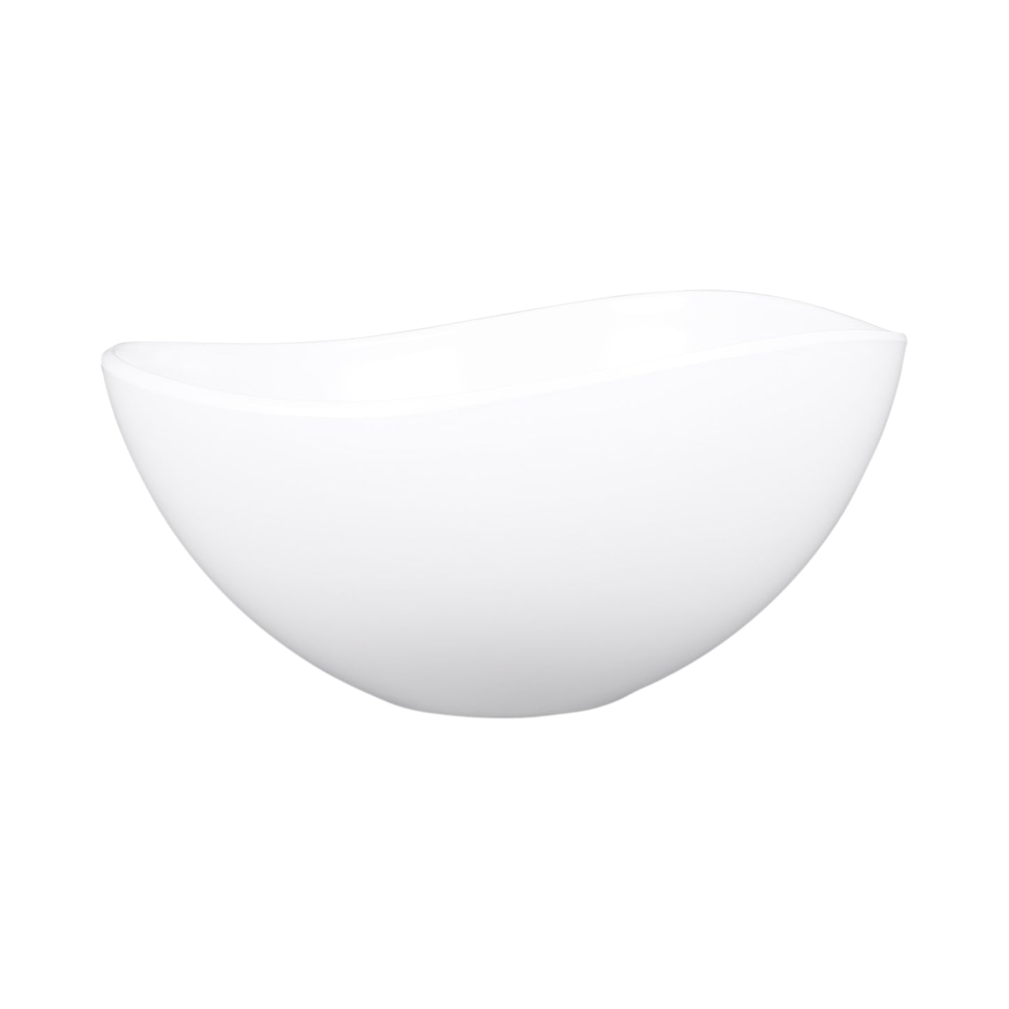 Melamine Almost Oval Bowl - White